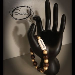 Brown and Golden Bead Bracelet